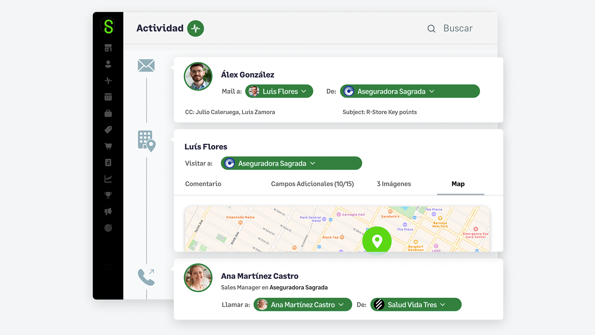 screenshot of Sage Sales Management